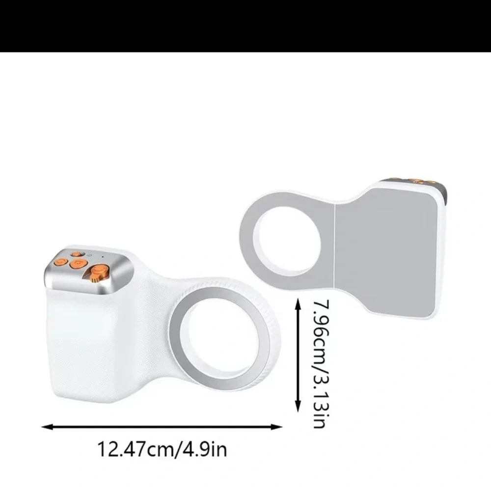 Fun Shot Magnetic Phone Camera Grip White Bundle. ( Ultra Strong Magnetic)